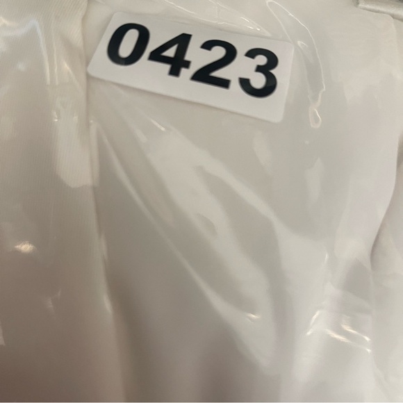 Vintage Talbots Blazer Jacket Womens Size 12 Ivory Viscose Silk Blend One Button - Picture 9 of 9